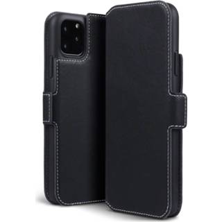 👉 Portemonnee zwart kunstleer slim fit hoes Qubits - wallet iPhone 11 Pro Max 5053102853307