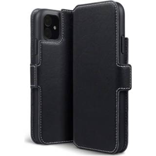 👉 Portemonnee zwart kunstleer slim fit hoes Qubits - wallet iPhone 11 5053102853291