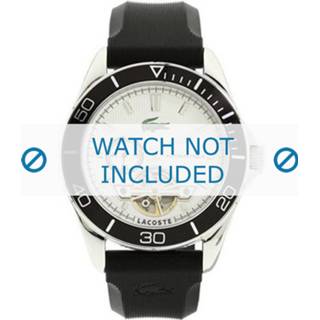 👉 Horlogeband zwart rubber Lacoste LC-31-1-27-0176 / 2010480 22mm 8719217092921
