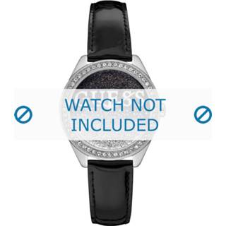 👉 Guess horlogeband W0823L2 Glitter Girl Leder Zwart 16mm + standaard stiksel
