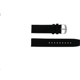👉 Timex horlogeband P49863 / 49863 / T49863 Canvas Zwart 22mm + zwart stiksel