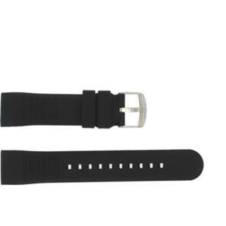 Horlogeband zwart rubber Timex P2P272 22mm 8719217122727