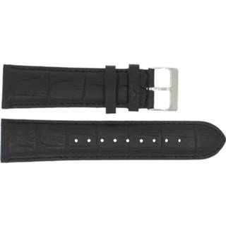 👉 Horlogeband zwart croco leder Esprit ES101001 24mm 8719217133891