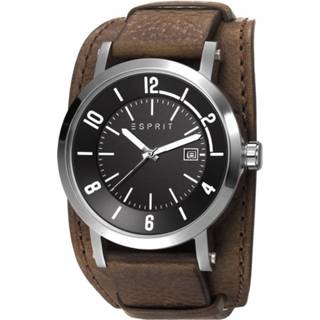 👉 Horlogeband bruin leder Esprit ES108031003 22mm 8719217172005