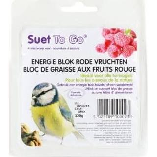 👉 Houten blok rode Suet To Go - Energie Vruchten 5025709100023