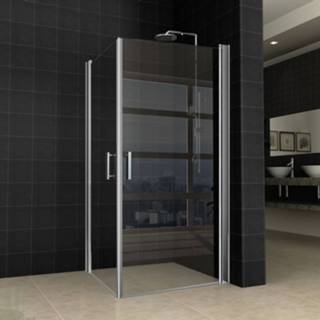 👉 Douche cabine BWS Douchecabine Dubbele Swingdeur 100x100cm 8mm NANO Coating 8719304270775