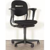 👉 Bureau stoel zwart Bureaustoel Ahrend 220, zwart, (opnieuw gestoffeerd) 3D armleggers 1458721202620