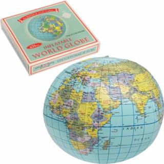 👉 Opblaasbare wereldbol - globe vintage opblaasglobe | Rex London 5027455395296