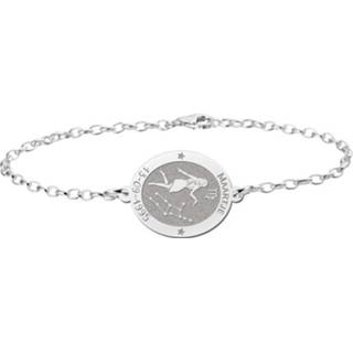 👉 Armband zilveren Names4ever met Ovaalvormige Maagd Sterrenbeeld Naamhanger