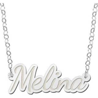 👉 Naamketting zilveren Names4ever Melina Model van