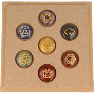 👉 Houten active Chakra Schijfstenenset in Doosje 8718561060723