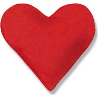 👉 Theraline  Kersenpitkussen Design: hart, groot 26 x 27 cm - Rood