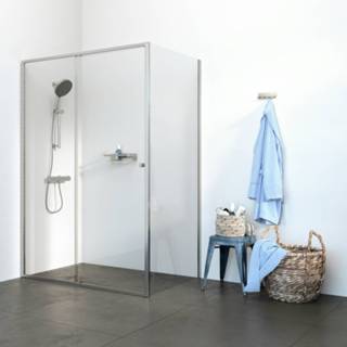 👉 Douchecabine RVS Contour 140x200cm met schuifdeur 8719401726649