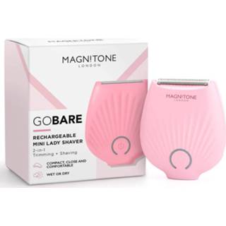 👉 Roze vrouwen Magnitone London Go Bare! Rechargeable Mini Lady Shaver - Pink 5060290251143