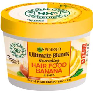 👉 Haarmasker vrouwen Garnier Ultimate Blends Hair Food Banana 3-in-1 Dry Mask Treatment 390ml 3600542231572