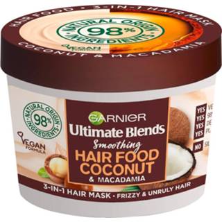 👉 Haarmasker vrouwen Garnier Ultimate Blends Hair Food Coconut Oil 3-in-1 Frizzy Mask Treatment 390ml 3600542231589