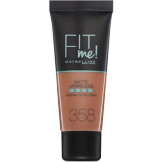 👉 Vrouwen Maybelline Fit Me! Matte and Poreless Foundation 30ml (Various Shades) - 358 Latte 3600531453459