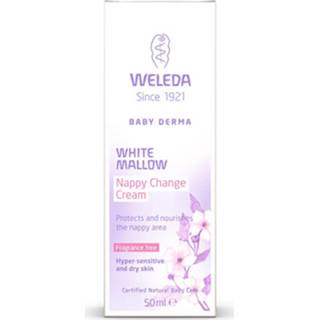 👉 Wit vrouwen baby's Weleda Baby Derma White Mallow Nappy Cream (50ml) 4001638096652