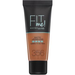 👉 Vrouwen Maybelline Fit Me! Matte and Poreless Foundation 30ml (Various Shades) - 356 Warm Coconut 3600531453480