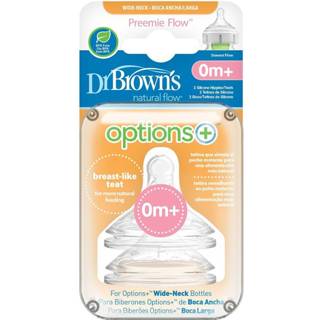 👉 Speen baby babyverzorging Dr. Browns Options+ Anti-colic Brede Halsfles Prematuur