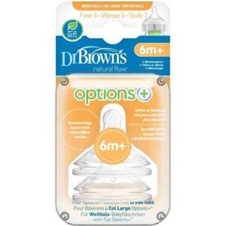 👉 Speen babyverzorging baby Dr Browns Options+ Anti-Colic Brede Halsfles Fase 3 72239317655