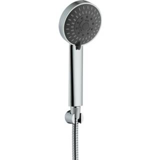 👉 Chroom Handdoucheset Sapho Valy 5-standen incl Beugel Rond 11 cm 8590913827730