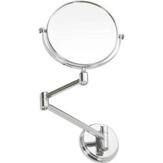 👉 Scheerspiegel chroom X-Round Make-up / Sapho Wandmontage Rond 15 cm 8592207002250
