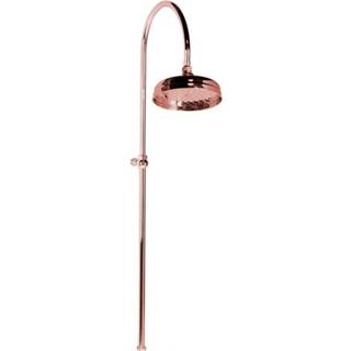 👉 Regendouche rose goud messing antea keramisch rond Opbouwset Sapho Retro (exclusief douchekraan) 8590913860225