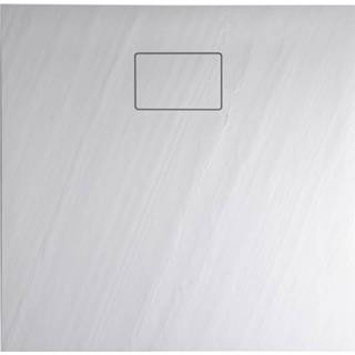 👉 Douchebak wit marmer steen Sapho Acora 90x90x3.5 cm Vierkant 8590913864858