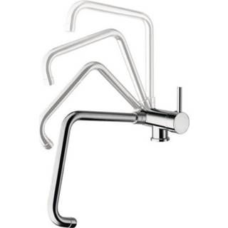 👉 Chroom messing mengkraan zonder waste rhapsody opbouw hendel keramisch standaard perlator Keukenmengkraan Sapho 1-hendel Recht 31 cm Uitklapbare Uitloop 8024587004413