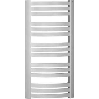 👉 Handdoekradiator zilver sidi links Sapho Gebogen 59.5x109.7 cm 553W 8590913862540