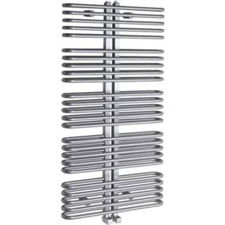 👉 Handdoekradiator zilver Sapho Astra Recht 60x117 cm 850W 8590913837005