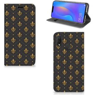 👉 Huawei P Smart Plus Standcase Marmer Zwart - Origineel Cadeau Vader