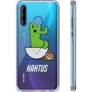 👉 Bumper hoesje Huawei P30 Lite Stevige Cactus Poo 8720091863019