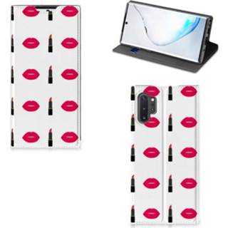 👉 Lippenstift Samsung Galaxy Note 10 Plus Hoesje met Magneet Lipstick Kiss 8720091867345