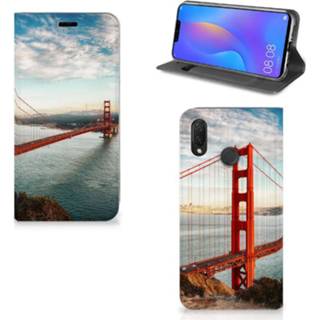 👉 Huawei P Smart Plus Book Cover Golden Gate Bridge 8720091365285