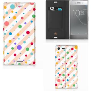 👉 Sony Xperia XZ Premium Hoesje met Magneet Dots 8718894665855