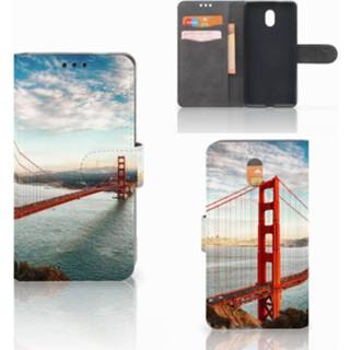 Flipcover Nokia 3 Flip Cover Golden Gate Bridge 8718894686089
