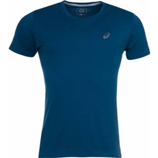 👉 XL blauw mannen Asics - Seamless S/S Joggingshirt maat XL, 4550214861080