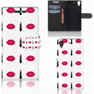 👉 Lippenstift HTC Desire 628 Telefoon Hoesje Lipstick Kiss 8718894840023