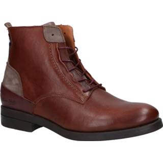 👉 Leer cognac male Olivier Strelli Julius Boots