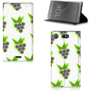 👉 Sony Xperia XZ1 Compact Flip Style Cover Druiven 8718894910375