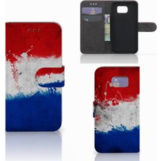 👉 Nederlandse vlag Samsung Galaxy S6 Edge Bookstyle Case 8718894172940
