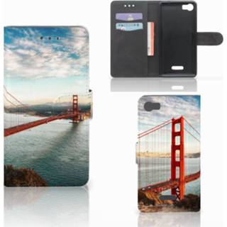 👉 Flip cover Apple iPhone 6 Plus | 6s Golden Gate Bridge 8718894169438