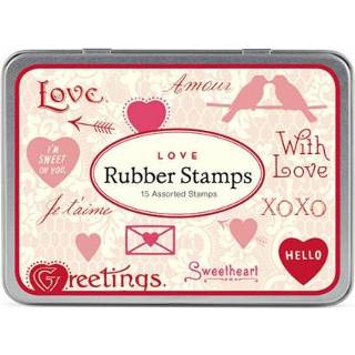 👉 Stempel Cavallini Co Valentijnsdag Set Love 9781619923133