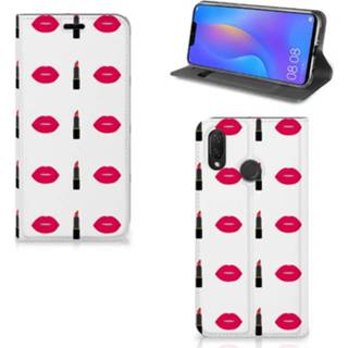 👉 Lippenstift Huawei P Smart Plus Hoesje met Magneet Lipstick Kiss 8720091018549