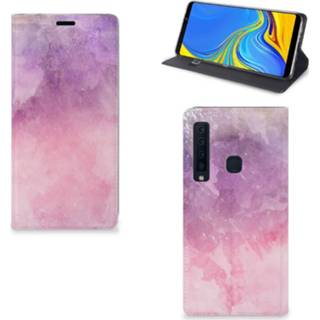 👉 Purper roze Bookcase Samsung Galaxy A9 (2018) Pink Purple Paint 8720091023055