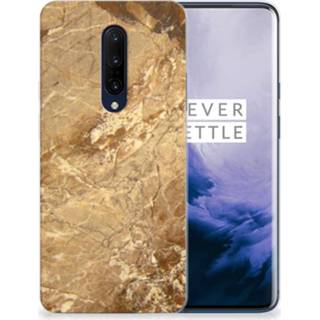 👉 Siliconen hoesje marmer OnePlus 7 Pro TPU Creme 8720091031494