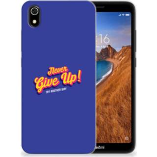 👉 Siliconen hoesje Xiaomi Redmi 7A met naam Never Give Up 8720091040403