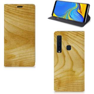 👉 Portemonnee hout Samsung Galaxy A9 (2018) Book Wallet Case Licht 8720091046368